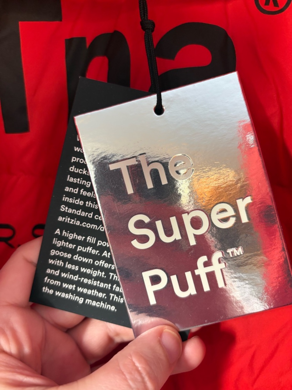 Aritzia TNA Mr. Super Puff™ Jacket – Men’s Medium – Like New – Red - Picture 13 of 15